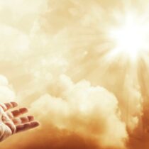 Hand reaching for the sky